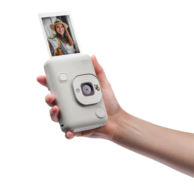 Alt view image 4 of 7 - INSTAX Mini LIPLAY Hybrid Instant Camera - Misty White