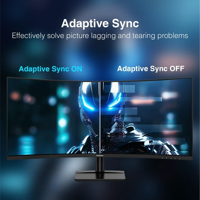 Alt view image 3 of 7 - 34 Inch Ultrawide Curved Gaming Monitor 200Hz, WQHD 1440p, 1ms 1500R, 2K Monitor, Adaptive Sync, Ultra Slim, 122% sRGB, PIP/PBP, Bluelight Filter, HDR, VESA, HDMI 2.1x2, DP1.4x2