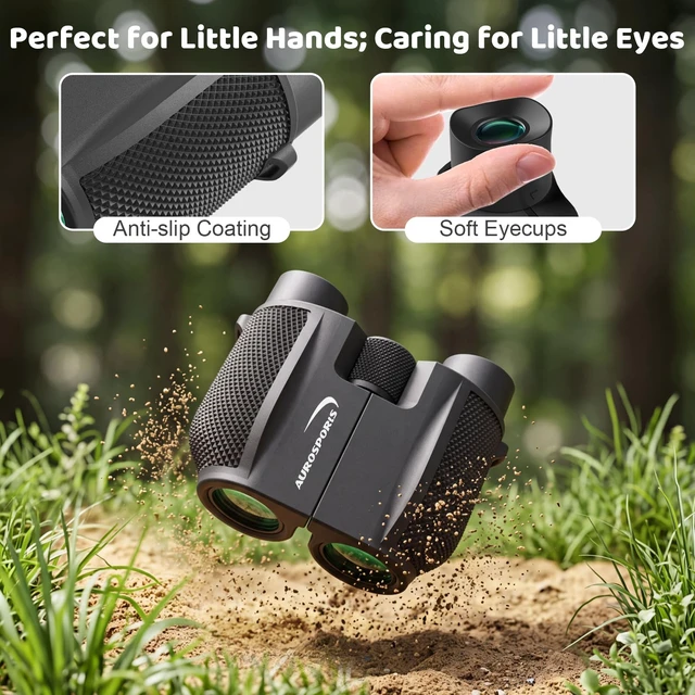 Alt view image 4 of 6 - 10x25 Binoculars for Bird Watching with Bird Guide Book Compact, Lightweight for Adults & Kids; BAK4 FMC Optics; Includes Bird Guide Book; Great Gift For Bird Watching, Travel