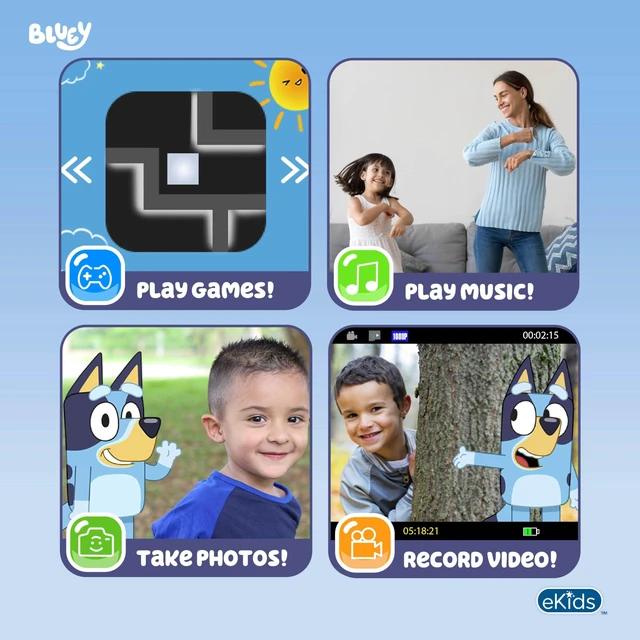 Alt view image 3 of 7 - Bluey Kids Camera with SD Card, Digital Camera with Video Recording