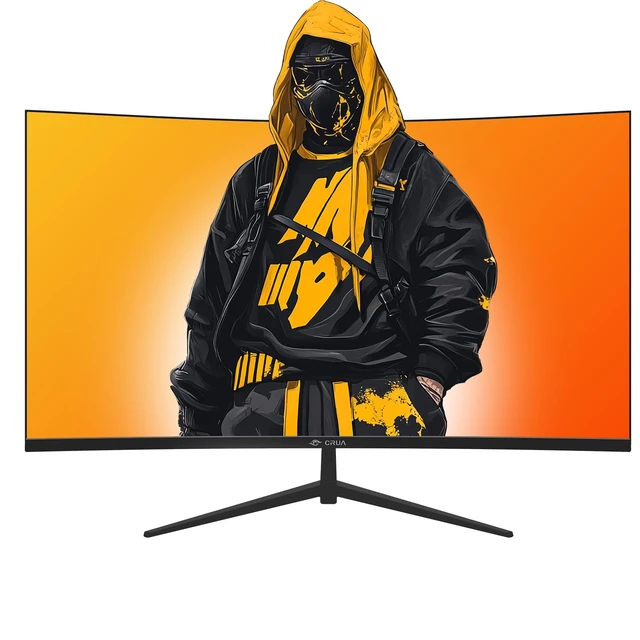 Alt view image 2 of 7 - 32" 2K QHD 165Hz Curved Gaming Monitor, FreeSync, HDMI/DP, Black VA Panel With 120%sRGB Color, Low Blue Light, 1800R Curve and 100 x 100mm Wall Mount For Gaming, Video Editing and Work