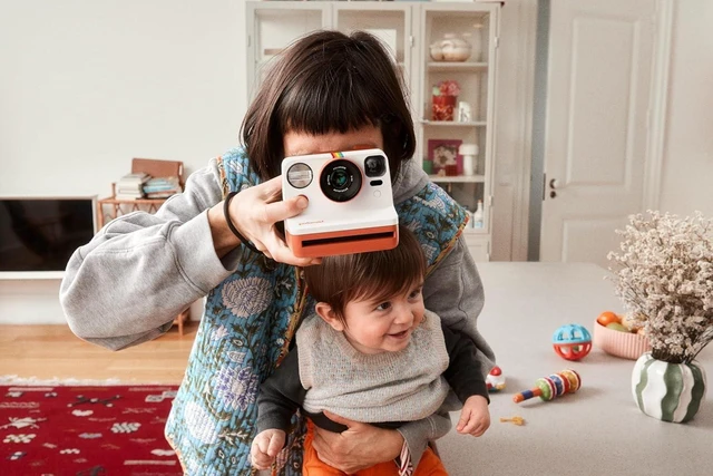 Alt view image 7 of 7 - Now 3rd Generation i-Type Instant Film Camera, Purple + 8 Color Film Photos + Tudak Accessories Bundle, Incl. Compatible Carrying Case, 64 -Pocket Photo Album & Microfiber Cleaning Cloth