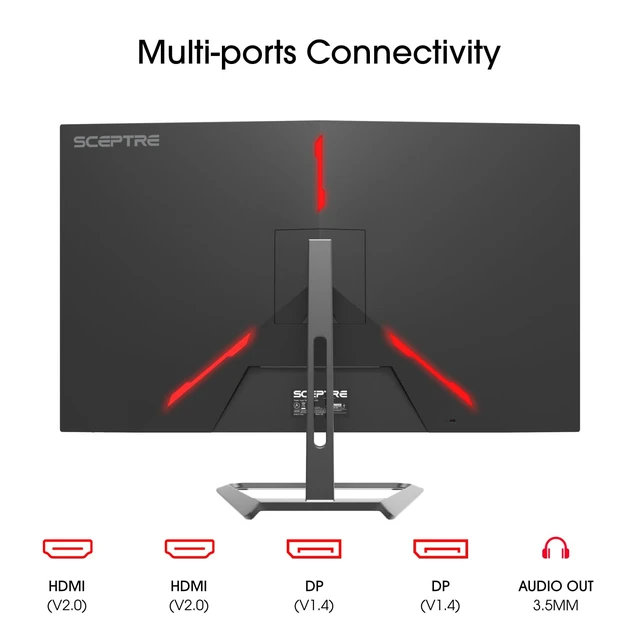 Alt view image 2 of 7 - 32-inch 4K UHD 3840 x 2160 Monitor 70Hz DisplayPort x2 HDMI x2 100% sRGB Build-in Speakers, Machine Black 2026 (U325W-UPT Series)