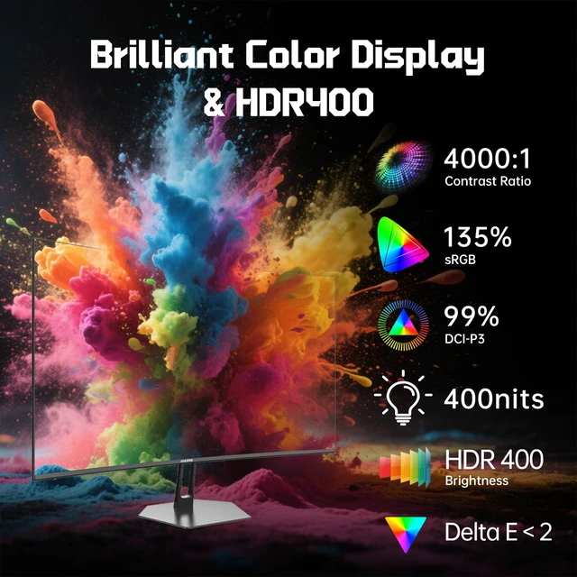 Alt view image 4 of 7 - 27 Inch Curved Monitor 170Hz 144Hz, 2K 1440P Computer Gaming Monitor HDMI 2.1×2 DP 1.4×1, AI CrossHair Fast VA 4000:1 Contrast, for FPS Games and Work (G27H1Q, Includes One HDMI 2.1 Cable)