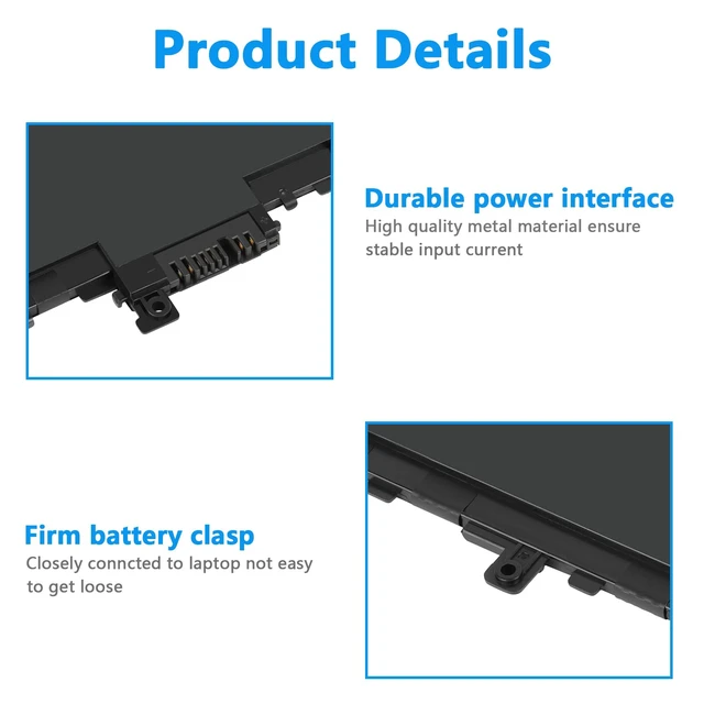 Alt view image 3 of 6 - 01AV430 SB10K97587 Battery Replacement for Lenovo ThinkPad X1 Carbon 5th Gen 2017 6th Gen ThinkPad X1 Carbon 2017/2018 Series 01AV429 SB10K97586 01AV431 SB10K97588 01AV494 SB10K97586