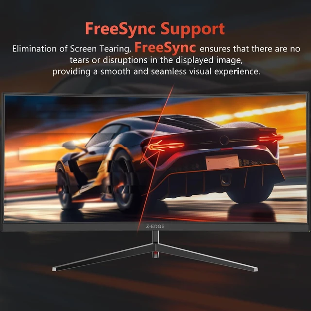 Alt view image 6 of 7 - Z-Edge 30" Curved Gaming Monitor, WFHD1080P 200Hz 165Hz 144Hz, MPRT 1ms 21:9 Aspect Ratio, 1500R Curved, 16.7M Colors, 3000:1 Contrast, UG30 PIP-PBP, 2X DP 1.4 Ports and 2X HDMI 2.0 Port