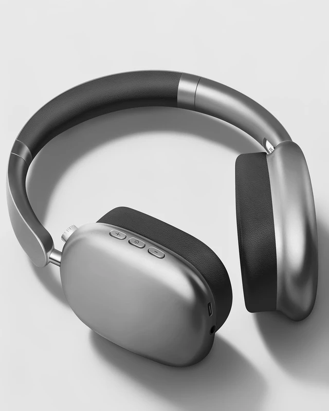Alt view image 2 of 7 - Y01 Wireless Noise Canceling Headphones Bluetooth 5.3 Over Ear Headphones with Microphone, Hi-Res Audio, 48H Playtime, Foldable Comfortable Earpads,Compatible with iOS,Android,PC, Space Grey