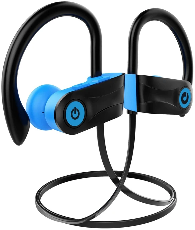 Main image of Bluetooth Headphones, Bluetooth 5.3 Wireless Headphones with 16 Hours Playtime, Stereo Bass IPX7 Waterproof Over Ear Earphones AI Music Generation for Workout and Sports Running