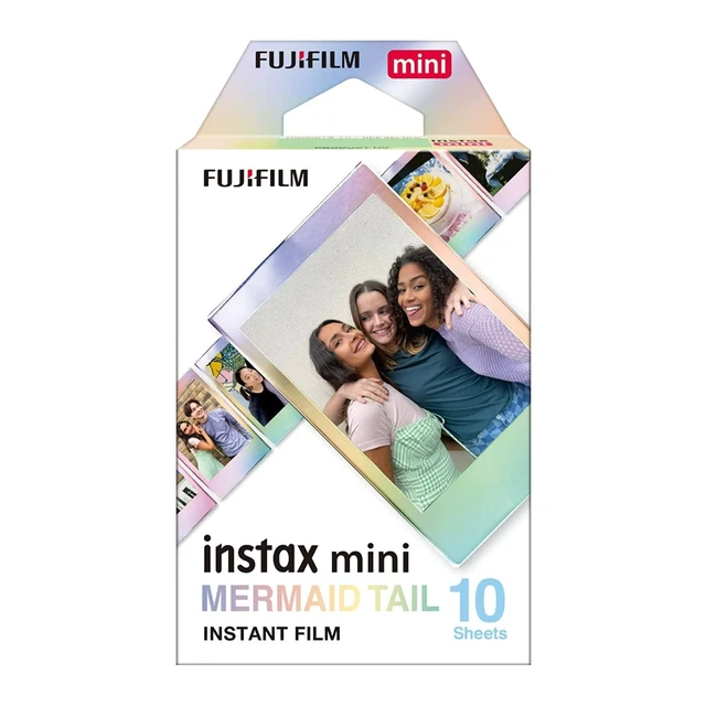 Alt view image 2 of 7 - Instax Mini Mermaid Tail Film Bundle 30 Prints). Metallic Mermaid Border. Compatible with Instax Mini Cameras and Printers, (3 Pack), (10 Exposures)