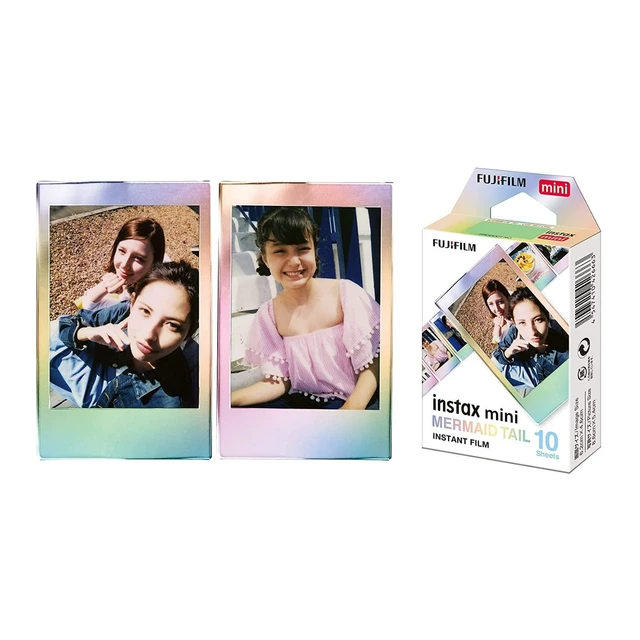 Alt view image 4 of 7 - Instax Mini Mermaid Tail Film Bundle 30 Prints). Metallic Mermaid Border. Compatible with Instax Mini Cameras and Printers, (3 Pack), (10 Exposures)