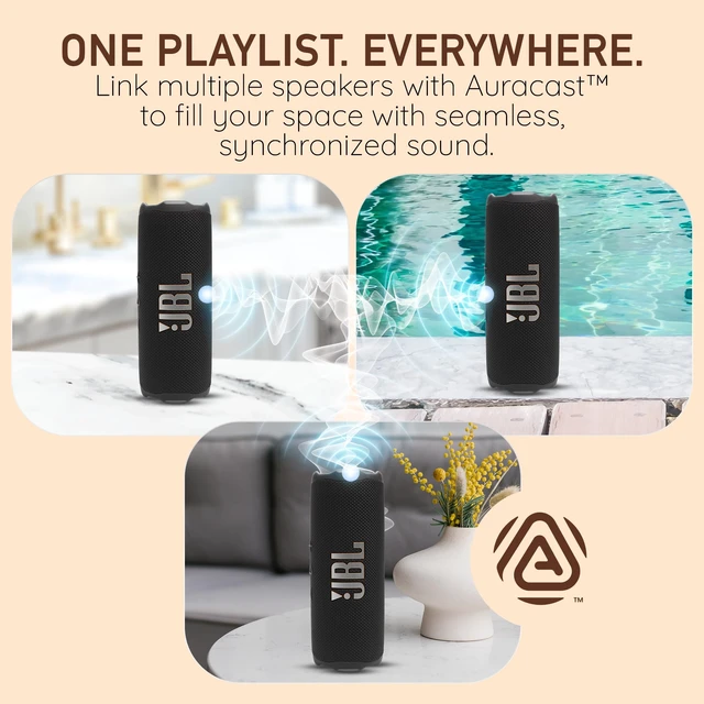 Alt view image 4 of 7 - Flip 7 Portable Bluetooth Speaker, IP68 Waterproof, Dustproof, Drop-Proof, PushLock System, AI Sound Boost, 16H Battery Purple Boomph's Comprehensive Ultimate Performance Cloth Solution