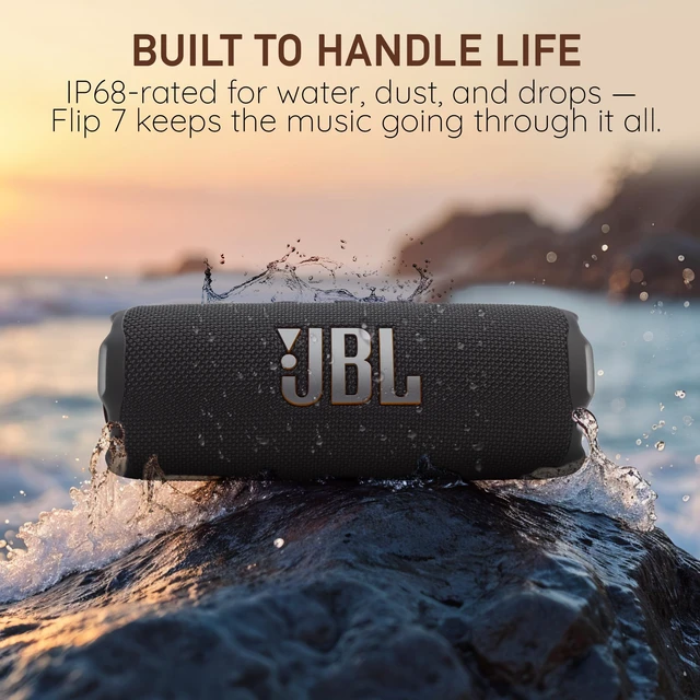 Alt view image 2 of 7 - Flip 7 Portable Bluetooth Speaker, IP68 Waterproof, Dustproof, Drop-Proof, PushLock System, AI Sound Boost, 16H Battery Purple Boomph's Comprehensive Ultimate Performance Cloth Solution