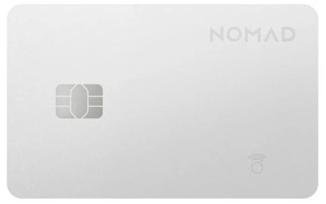 Main image of Tracking Card Pro White, Premium Wallet Tracker with Apple Find My, 16-Month Battery Life, IPX7 Waterproof, Polycarbonate and Aluminum Design, TSA Approved, Wireless Rechargeable, iOS Only