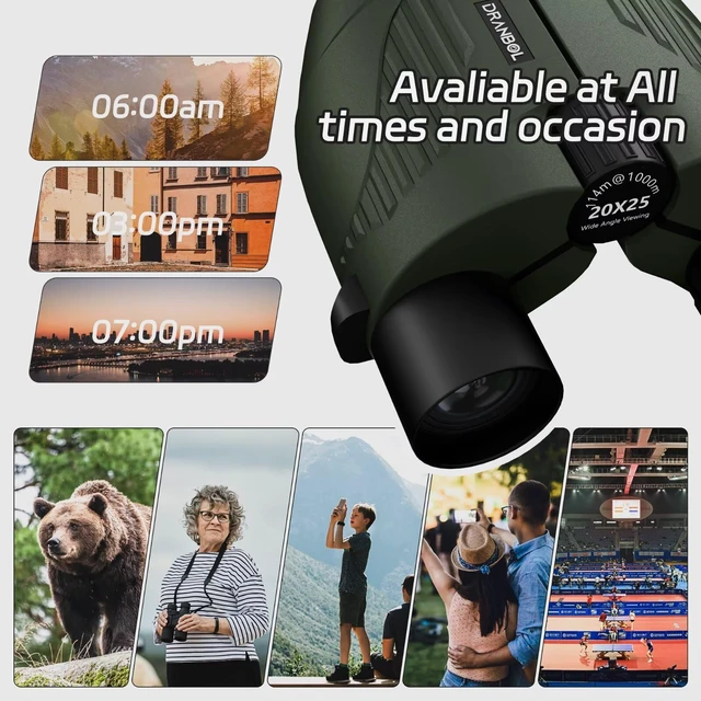 Alt view image 7 of 7 - 20X25 Small Binoculars for Adults and Kids, Large Eyepiece Binoculars for Bird Watching Easy Focus, Pocket High Powered Opera Glasses for Concert, Cruise Ship, Travel Must Have