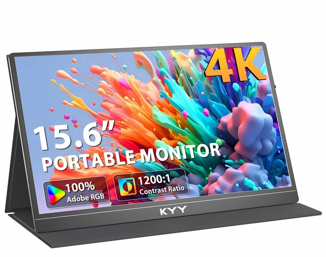 Main image of 4K Portable Monitor 15.6" UHD IPS Travel Display, Slim & Lightweight Design, HDMI & USB-C Inputs, Perfect for PS5, Xbox, Switch, Laptops, Phones, and On-the-Go Professionals, K5