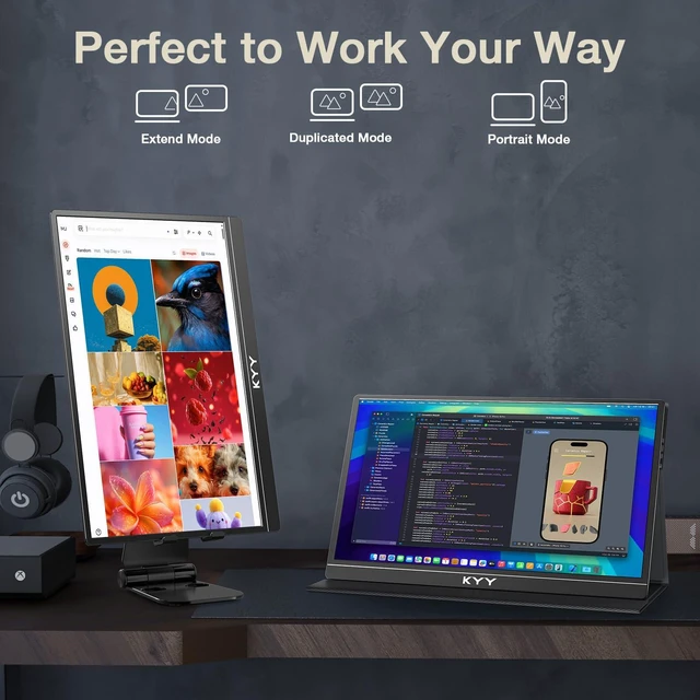 Alt view image 7 of 7 - 4K Portable Monitor 15.6" UHD IPS Travel Display, Slim & Lightweight Design, HDMI & USB-C Inputs, Perfect for PS5, Xbox, Switch, Laptops, Phones, and On-the-Go Professionals, K5
