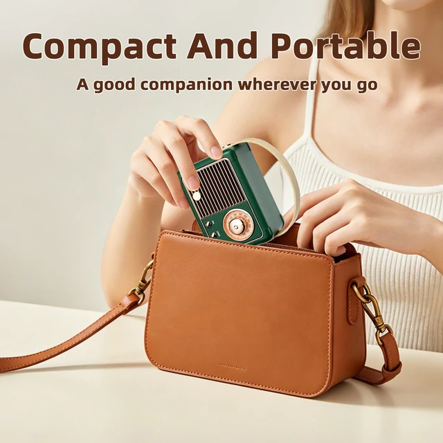Alt view image 7 of 7 - Retro Bluetooth Speaker, Office Decor for Women, Gifts for Teens Portable Speaker Bluetooth, HD Stereo Sound, Vintage Decor for Home, Bedroom, Kitchen, Birthday Gifts for Women, Men, Teens