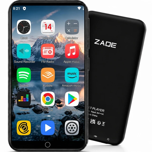 Main image of 144GB MP3 Player with Bluetooth and WiFi, 4" HD Full Touch Screen Music Player with Spotify, Audible, Pandora, Libby, Spotify Kids,MP3&MP4 Player with HiFi Sound