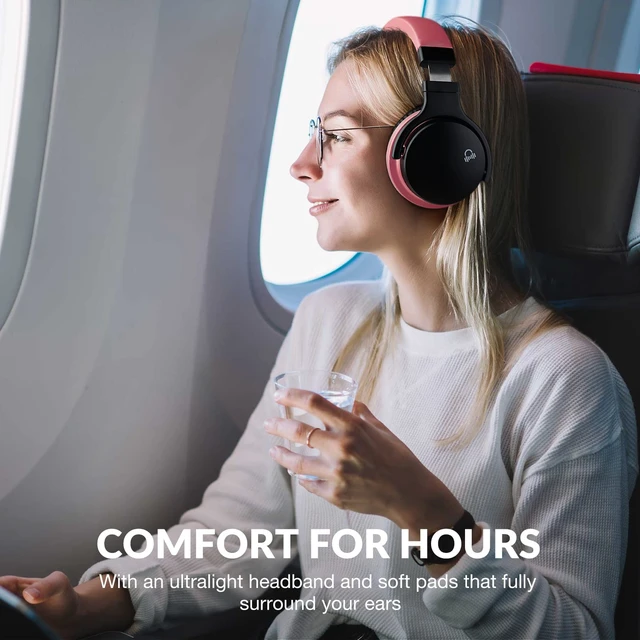 Alt view image 5 of 6 - Million Sold Classic E7 Active Noise Cancelling Headphones Upgraded HD Sound, Wireless Bluetooth Headphones Over The Ear Unequaled Comfort, Vivid Deep Bass, for Home Office Travel Gift