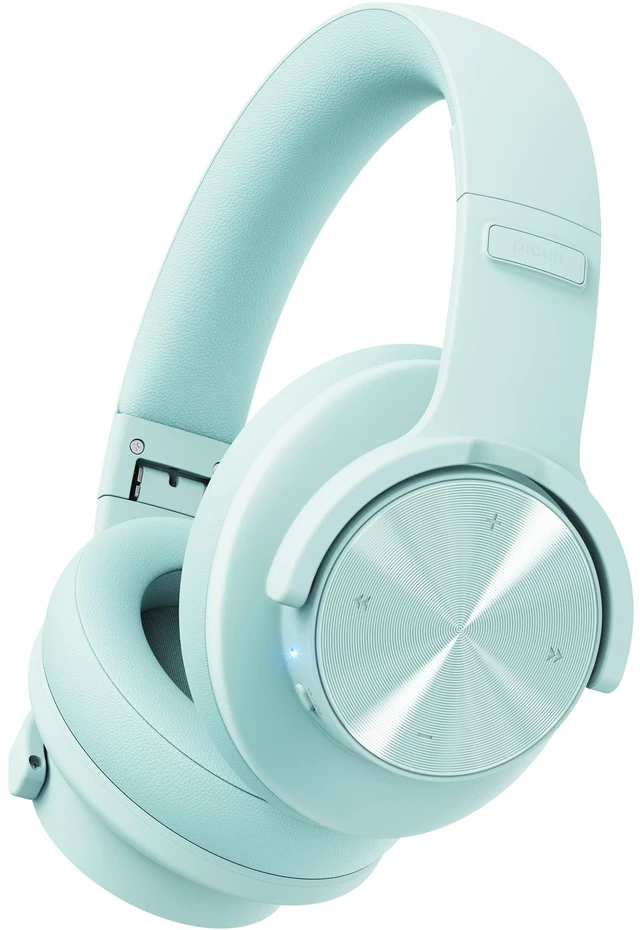 Main image of B8 Wireless Bluetooth Headphones, 120H Playtime, 3EQ Modes, Cyan Over-Ear, Built-in Microphone, Multipoint Connection, Foldable, Button & Touch Controls, for Travel Home Office Phone PC