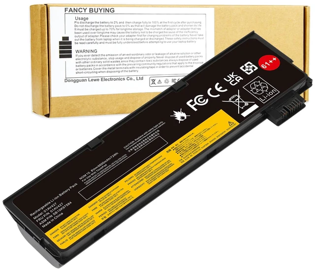 Main image of 72Wh 61++ 01AV427 01AV425 Battery for Lenovo ThinkPad T480 T470 P51S P52S T570 T580 A485 A475 TP25 Series SB10K97584 SB10K97585 01AV490 01AV492 X50M08812 4X50M08812 01AV422 01AV423 01AV428