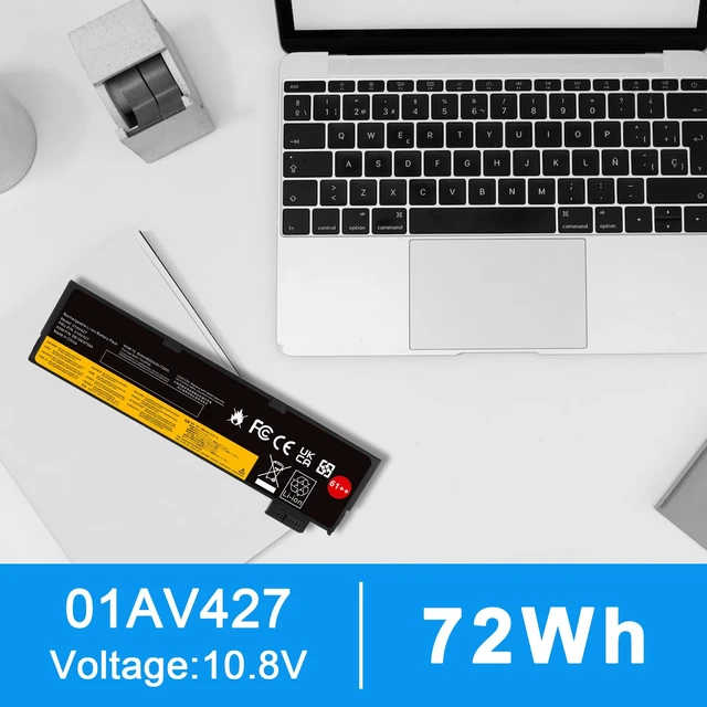 Alt view image 7 of 7 - 72Wh 61++ 01AV427 01AV425 Battery for Lenovo ThinkPad T480 T470 P51S P52S T570 T580 A485 A475 TP25 Series SB10K97584 SB10K97585 01AV490 01AV492 X50M08812 4X50M08812 01AV422 01AV423 01AV428