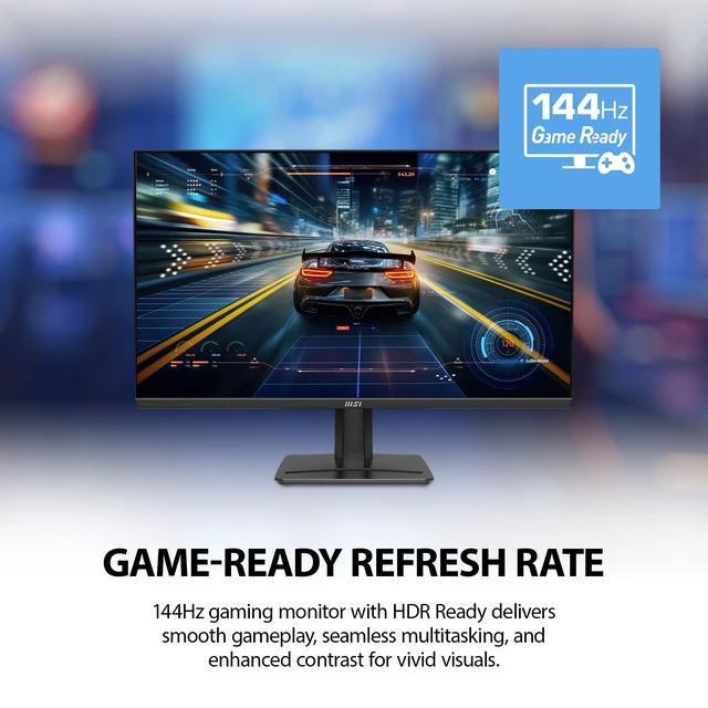 Alt view image 4 of 7 - PRO MP251 E14L 24.5-inch IPS 1920 x 1080 (FHD) Computer Office Monitor, 144Hz, Free-Sync, HDR Ready, HDMI, VGA Port,VESA Mountable, Tilt, 4-Side Slim Bezel,1ms, Black