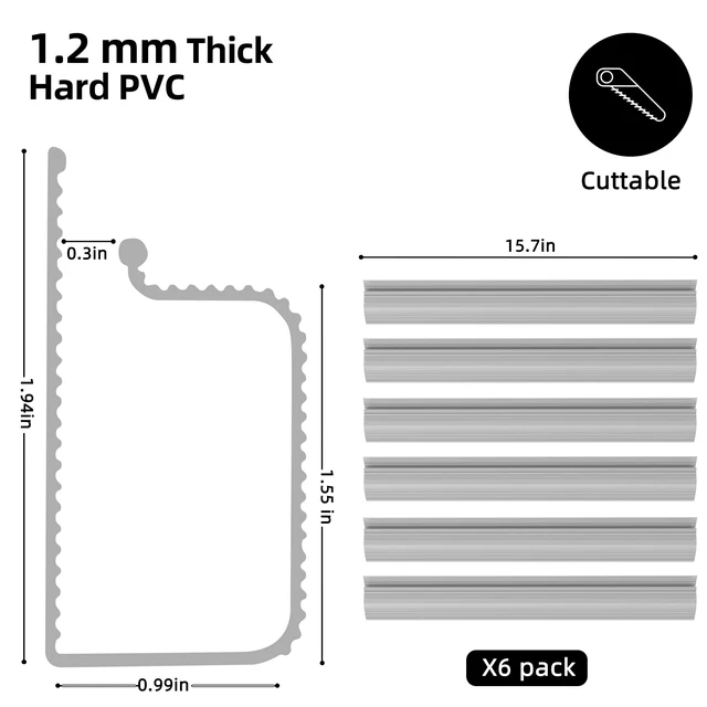 Alt view image 5 of 7 - 94.2 in Cable Management Under Desk,Easy Install Adhesive Mount Cord Hider,Cord Organizer,Wire Management,Wire Hider for Office Organization,Child & Pet Proof,Grey (Pack of 2)