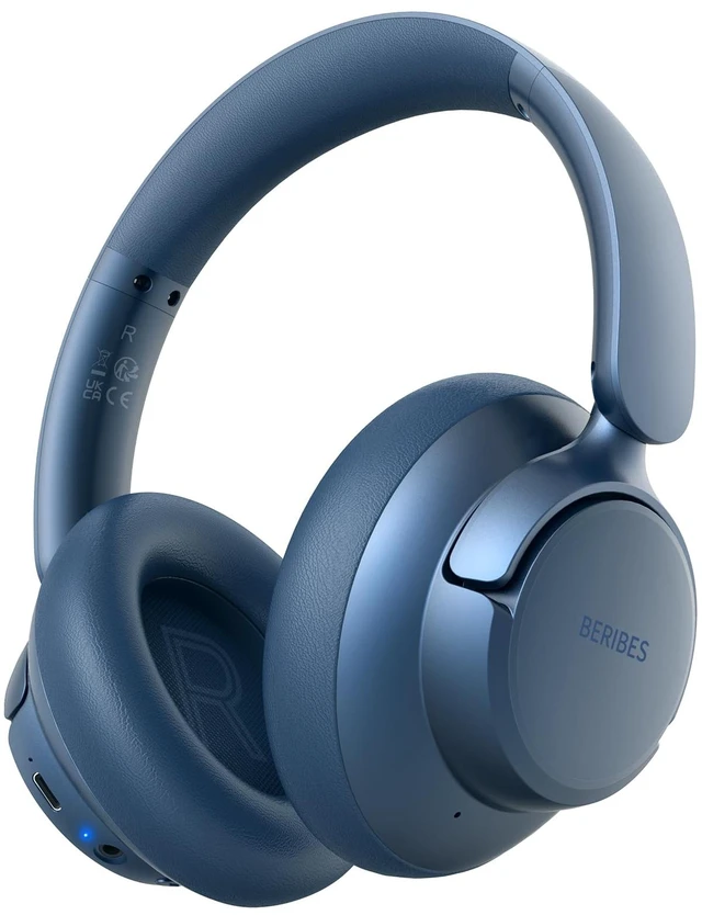 Main image of Hybrid Active Noise Cancelling Headphones Wireless Over Ear 70Hours Foldable Bluetooth 6.0,Transparent Modes,3.5MM Cable,Lightweight Built-in Mic,HiFi Stereo Deep Bass,Soft-Earpad,Fast Charging