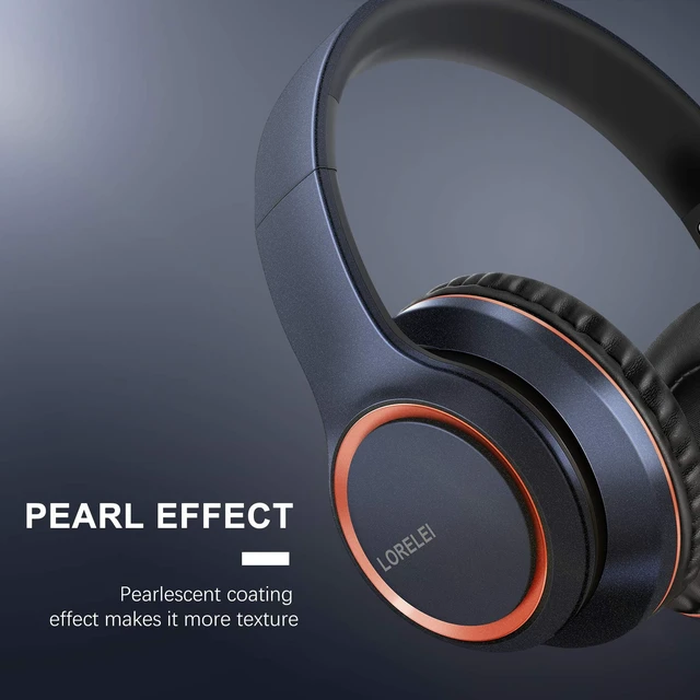 Alt view image 3 of 7 - X8 Over-Ear Wired Headphones with Microphone with 1.45m-Tangle-Free Nylon Line&3.5mm Plug,Lightweight Foldable & Portable Headphones for Smartphone,Tablet,Computer,Mp3/4(Dark Blue)