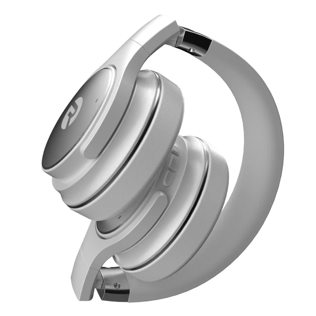 Alt view image 2 of 7 - Everyday Bluetooth Headphones - Over The Ear, Active Noise Cancelling Wireless Headphones + Awareness Mode, Bluetooth Headset with Mic, 40 Hours of Battery Life (Frost White)