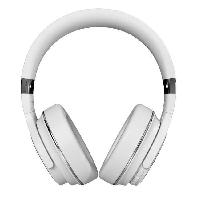 Alt view image 7 of 7 - Everyday Bluetooth Headphones - Over The Ear, Active Noise Cancelling Wireless Headphones + Awareness Mode, Bluetooth Headset with Mic, 40 Hours of Battery Life (Frost White)