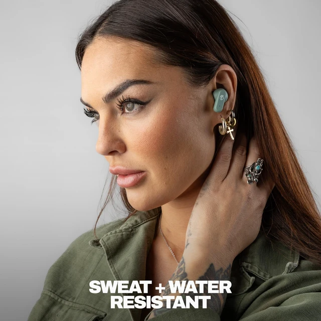Alt view image 3 of 7 - Dime 3 Wireless In-Ear Bluetooth Earbuds - Preppy Sage Noise Isolating Fit, 20 Hours Battery, Microphone for iPhone Android, Easy Carry with Integrated Lanyard, Travel Friendly