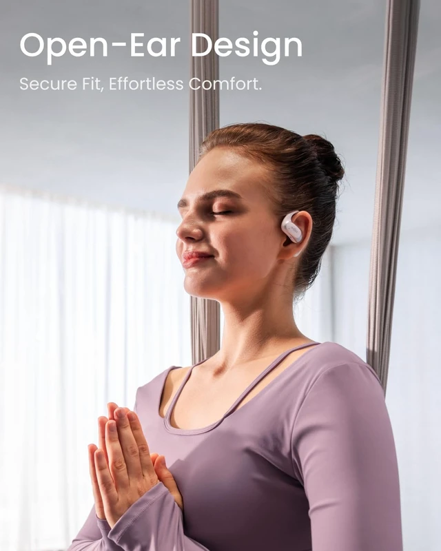 Alt view image 2 of 7 - OpenFit Air - Open-Ear Headphones, True Wireless Earbuds, Water Resistant, Secure Earhooks for Daily Use, White