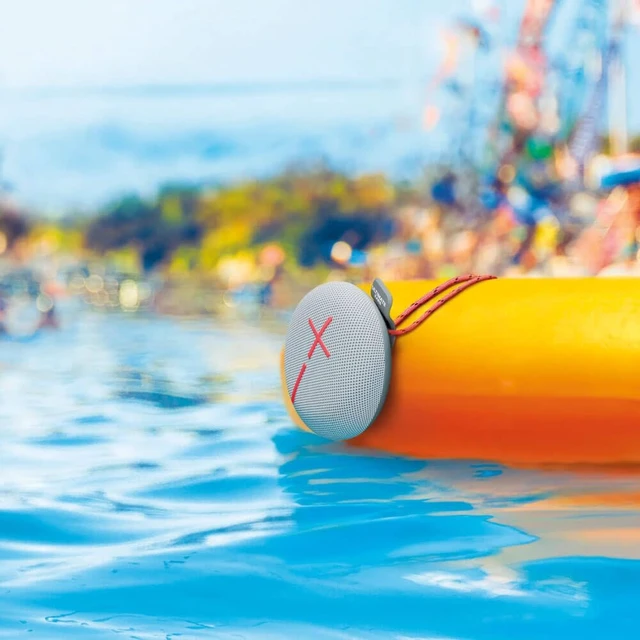 Alt view image 2 of 7 - MINIROLL Waterproof Bluetooth Speaker - Revive Grey Balanced bass, dustproof, 131 ft (40 m) range