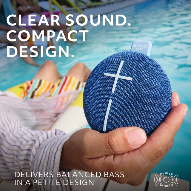 Alt view image 5 of 7 - MINIROLL Waterproof Bluetooth Speaker - Majestic Blue Ultra-portable, balanced bass, IP67 dustproof, 131 ft (40 m) range