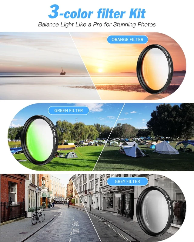 Alt view image 6 of 7 - 8K 64MP Digital Cameras for Photography,16X Zoom,3 Color Filters (Silver) 180°Flip ScreenWiFi,Microphone, Tripod, Wide & Macro Lens Kit,2 Batteries, 32GB TF Card,Vlogging and Travel,Beginners