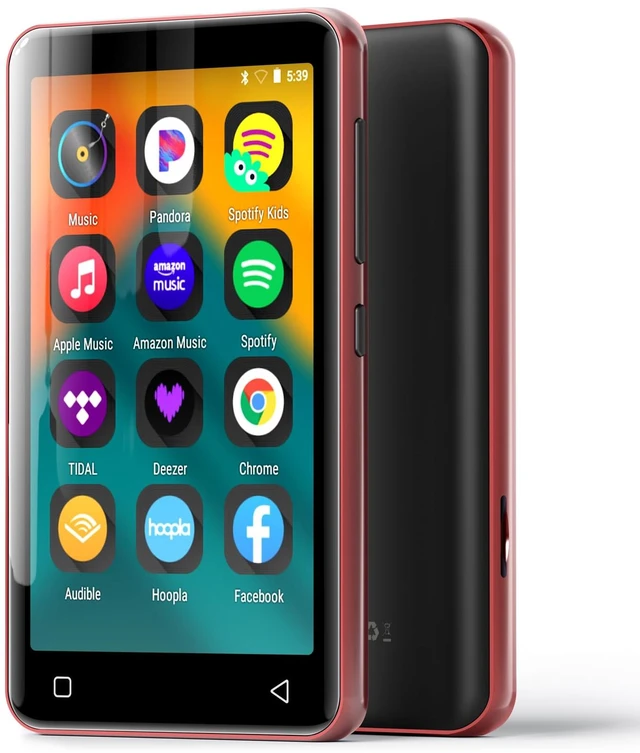 Main image of G1 Kids MP3 Player with Bluetooth, WiFi, 16GB Android MP4 Player, 4-Inch Full Touch Screen, Supports Spotify, Pandora, Tidal, Deezer, Music (Red)