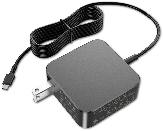Main image of 65W USB C Laptop Charger Compatible with MacBook Pro/Air, Dell Latitude/XPS, HP Spectre/Envy, Lenovo ThinkPad/Yoga, ASUS ZenBook, Samsung Galaxy, Chromebook and Smartphones, Power Adapter