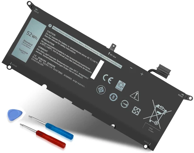 Main image of DXGH8 7.6V 52Wh Battery for Dell XPS 13 9370 9380 2019 Inspiron 13 7390 7391 2-in-1 5390 5391 7490 Latitude 3301 Vostro 5390 5391 Series 0H754V H754V G8VCF P113G001 P82G P82G001