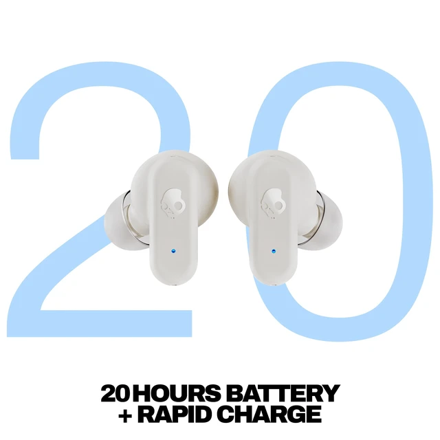 Alt view image 2 of 7 - Dime 3 Wireless In-Ear Bluetooth Earbuds - Bone Noise Isolating Fit, 20 Hours Battery, Microphone for iPhone Android, Easy Carry with Integrated Lanyard, Travel Friendly