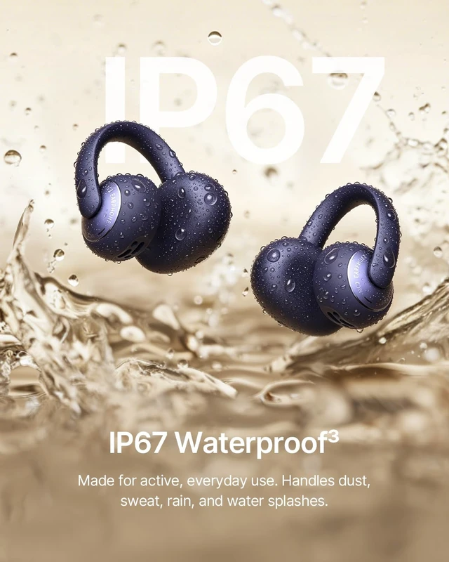 Alt view image 6 of 7 - Bowie MC2 Open Ear Clip On Earbuds, CloudComfort 2.0 Wrap-Around Design, LDAC Hi-Res Audio, Bluetooth 6.0, 55H Playtime, 4-Mic AI Clear Call, IP67 Waterproof for Running Gym Workouts