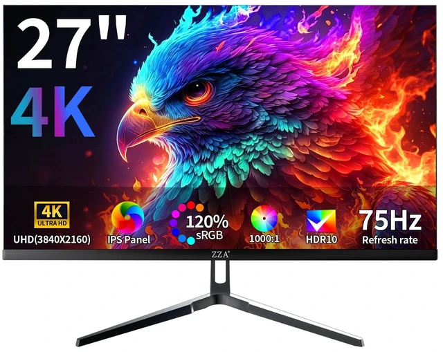 Main image of 27 inch 4K UHD Monitor,75Hz Refresh Rate,HDR10,HDMI 2.0×2/DP 1.2×2,Compatible with Wall Mounting,Ideal for Business & Office Work