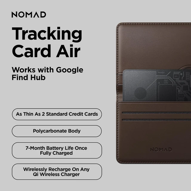 Alt view image 2 of 7 - Tracking Card Air for Android, Slim Wallet Tracker Card Compatible with Google Find Hub, IPX7 Waterproof Rechargeable Card Tracker, 7-Month Battery, 1.7mm Thin, Android OS 9 or Later