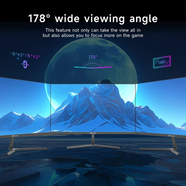 Alt view image 7 of 7 - 24.5 Inch Gaming Monitor, 320Hz 300Hz 240Hz Monitor, 1080p, IPS FHD, 1ms, Adaptive Sync, DCI-P3 95%, sRGB 120%, PIP/PBP, Ultra Slim, DP 1.4 x2, HDMI 2.1 x2, VESA, with DP Cable up to 320Hz