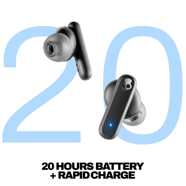 Alt view image 3 of 7 - Smokin Buds Wireless Noise Isolating Earbuds - True Black In-Ear Fit, Bluetooth, 20 Hours Battery, IPX4 Sweat and Water Resistant, Microphone for iPhone Android, Commuting, Studying
