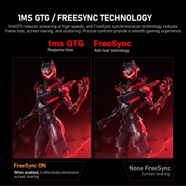 Alt view image 3 of 7 - 27 inch IPS PC Screen, 4K 160Hz Gaming Computer Monitor 3440×1440 Resolution,1ms, FreeSync, 100%sRGB, HDMI 2.1, DisplayPort,Height-adjustable and swivel,Black