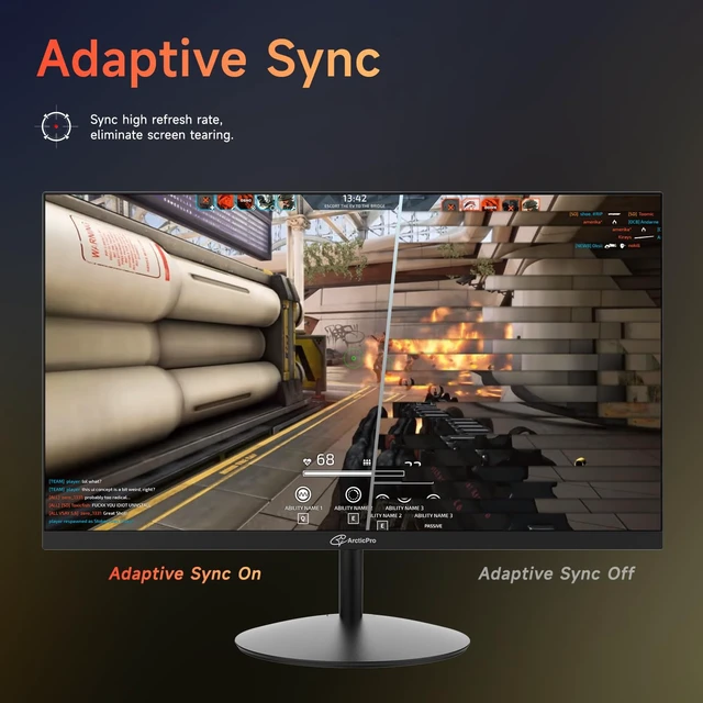 Alt view image 3 of 7 - 27 Inch 180Hz Gaming Monitor, FHD 1080p Computer Monitor, IPS 1ms MPRT, Adaptive Sync, HDMI & DP Ports, 3-Sided Frameless, Enhanced Eye Care, VESA, Tilt Adjust