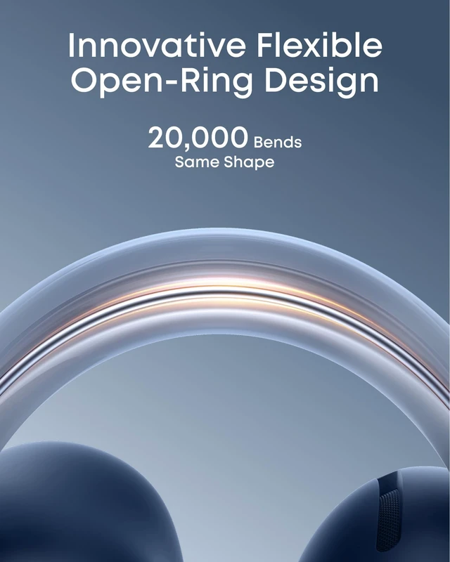 Alt view image 3 of 7 - AeroClip by Anker Open Ear Earbuds, Clip On Earbuds, Open Ring Ultra-Comfort for Running Workout, Stable, Power Bass, Hi-Res, 32H Playtime, Bluetooth 5.4, IP55 Water-Resistant, Clear Calls