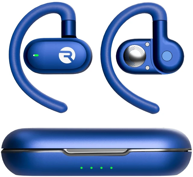 Main image of Fitness Open Ear Earbuds - Wireless, Water-Resistant, 40H (Blue) Open-Ear Clip Design, Lightweight